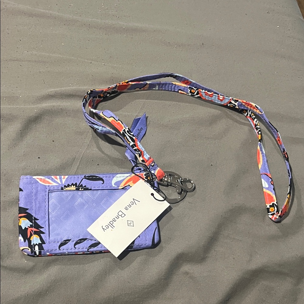 Vera Bradley Purple Floral ID Holder